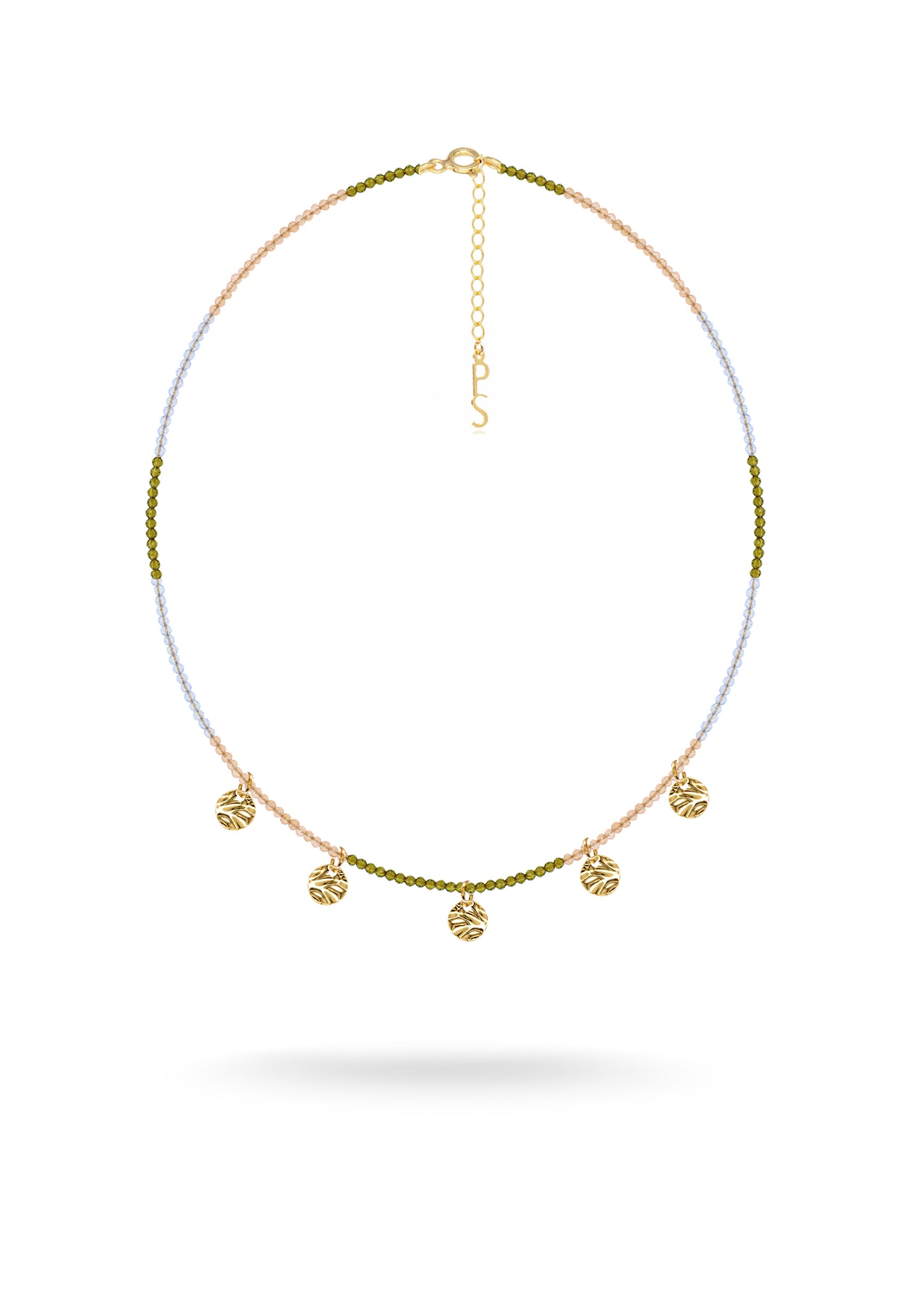 WAVY GOLD DROP NECKLACE