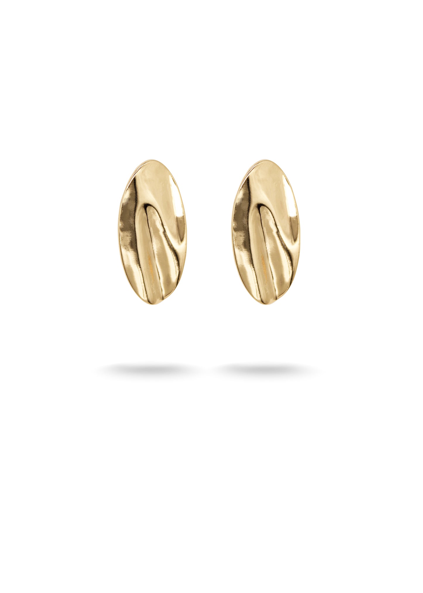 WAVY GOLD STUDS