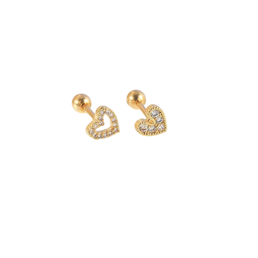Mini Heart Shine Studs