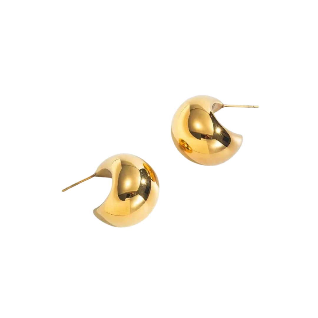 Media luna earrings