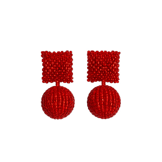 AURORA RED EARRING