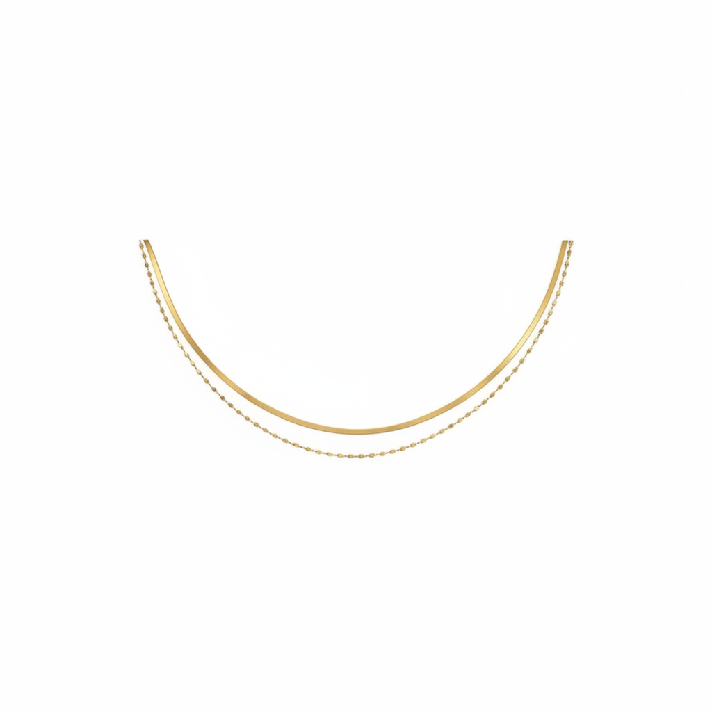 Golden Layer Duo Necklace