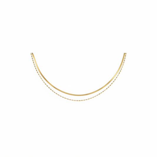 Golden Layer Duo Necklace