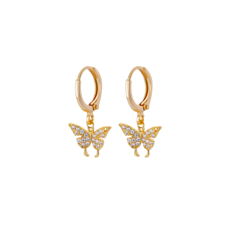 Bella Butterfly Hoops