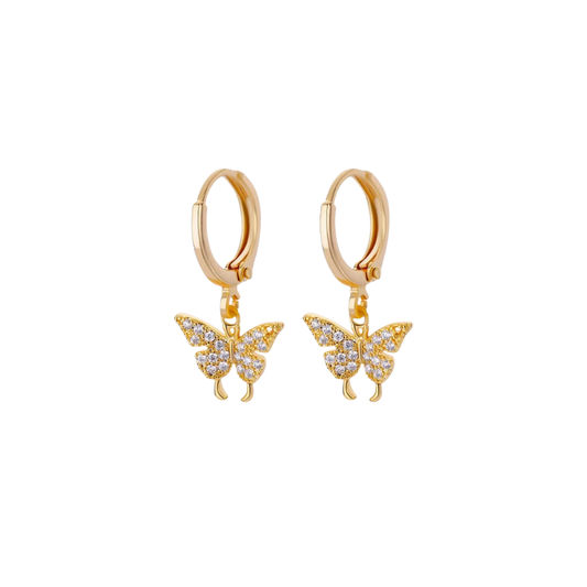 Bella Butterfly Hoops