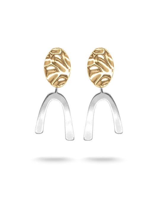 MATISSE DUO TONE EARRINGS