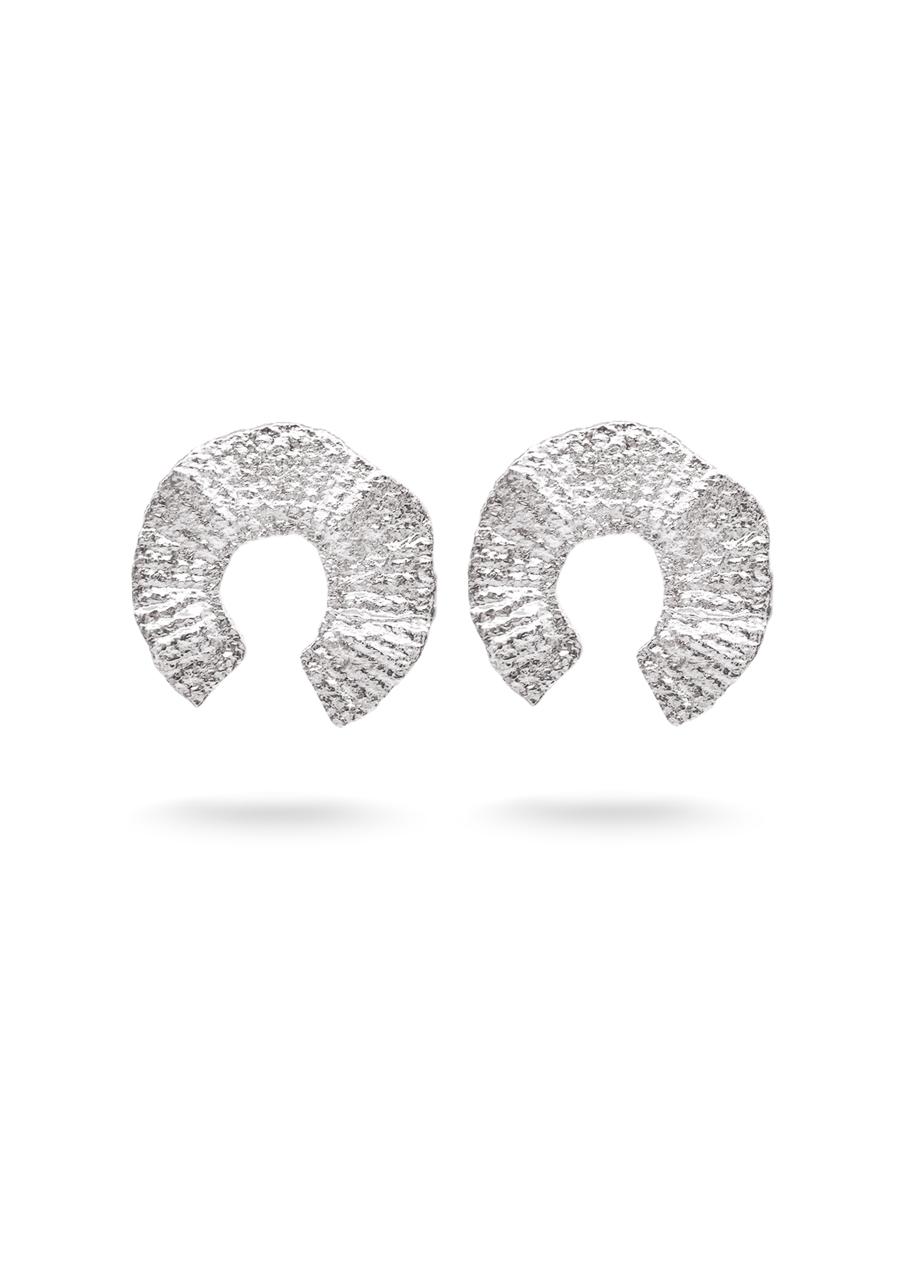 FLORA EARRINGS SILVER