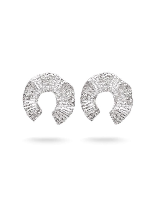FLORA EARRINGS SILVER