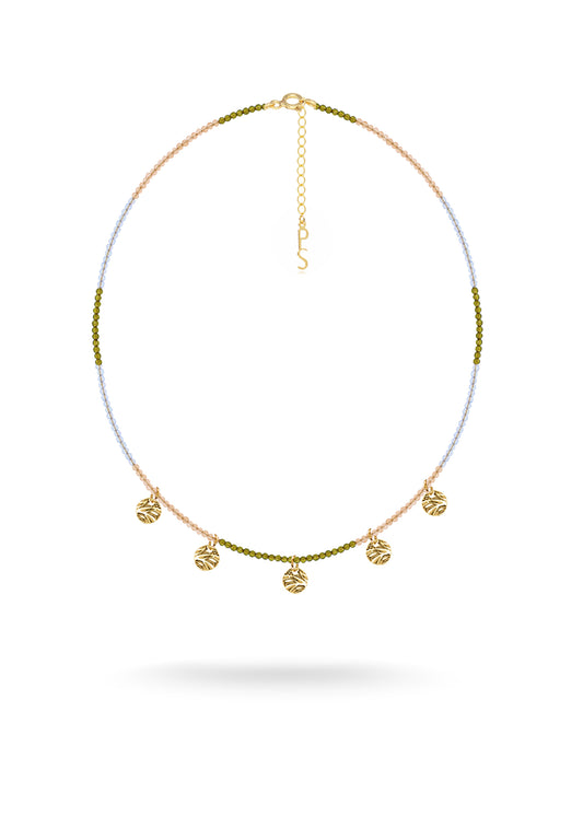 WAVY GOLD DROP NECKLACE